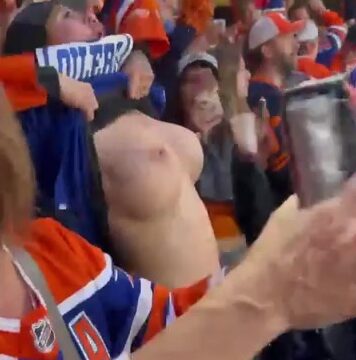 Theoilersgirlkait Nude (Oilers Fan Kait F Flashes Boobs)